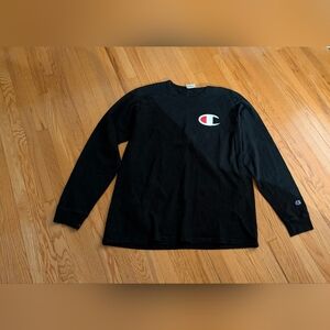 Champion Black Long Sleeve Tee